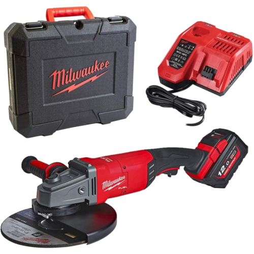 Polizor unghiular cu 1 acumulator 12Ah Milwaukee M18 FLAG230XPDB-121C