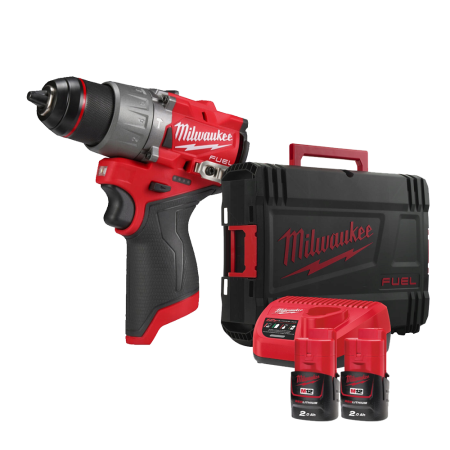 Masina de gaurit cu percutie cu 2 acumulatori Milwaukee M12 FPD2-202X