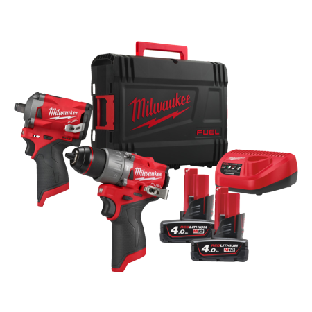 Set 2 scule cu acumulator Milwaukee M12 FPP2H2-402X