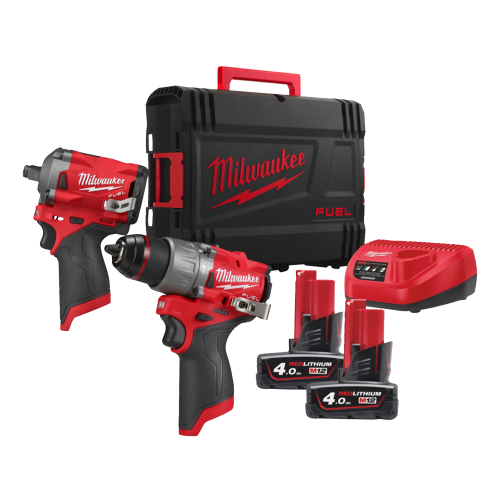 Set 2 scule cu acumulator Milwaukee M12 FPP2H2-402X