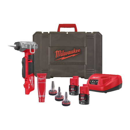 Dispozitiv expandare tevi Uponor cu 2 acumulatori Milwaukee M12FPXP-I06202C