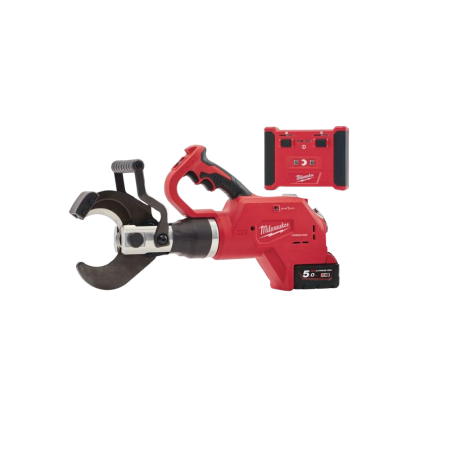 Taietor de cabluri hidraulic cu 2 acumulatori Milwaukee M18 HCC75R-502C