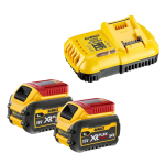 Set incarcator si 2 acumulatori XR FlexVolt DeWalt DCB118T2