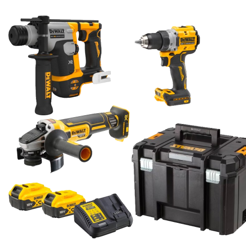 Set 3 scule cu acumulatori DeWalt DCK355P2T