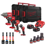 Set 4 scule cu 2 acumulatori Milwaukee M18 FPP4G2-502B