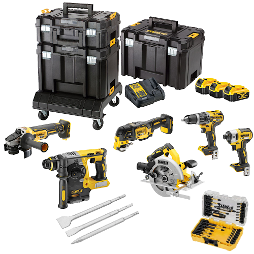 Set 6 scule cu 3 acumulatori DeWalt DCK685P3DT