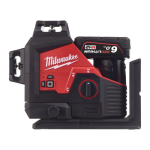 Nivela laser verde cu 3 linii cu 1 acumulator Milwaukee M123PL-601C