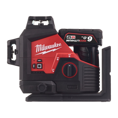 Nivela laser verde cu 3 linii cu 1 acumulator Milwaukee M123PL-601C