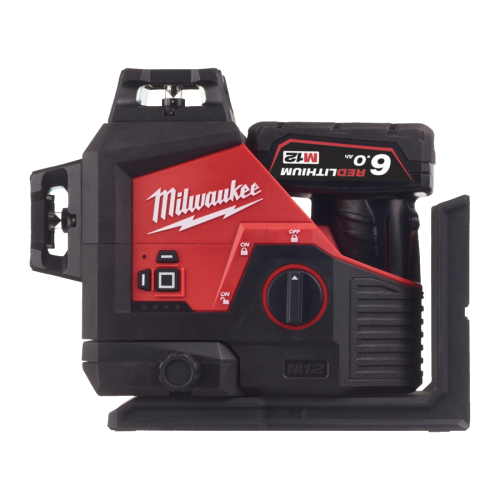 Nivela laser verde cu 3 linii cu 1 acumulator Milwaukee M123PL-601C