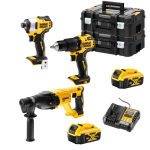 Set 3 scule cu 2 acumulatori DeWalt DCK3063M2