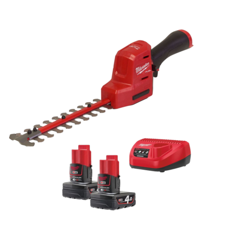 Trimmer gard viu cu 2 acumulatori Milwaukee M12 FHT20-402